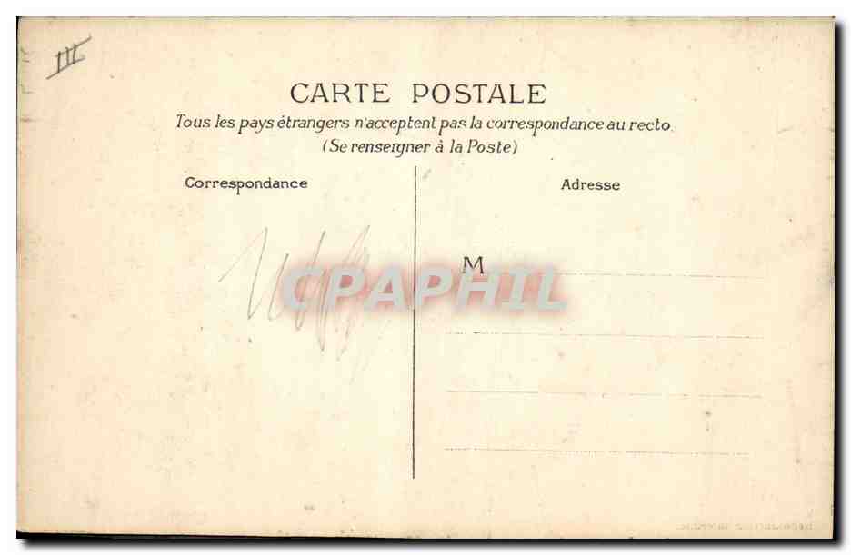 En bordée — caricature de soldats en parade — H & C M. — Verso