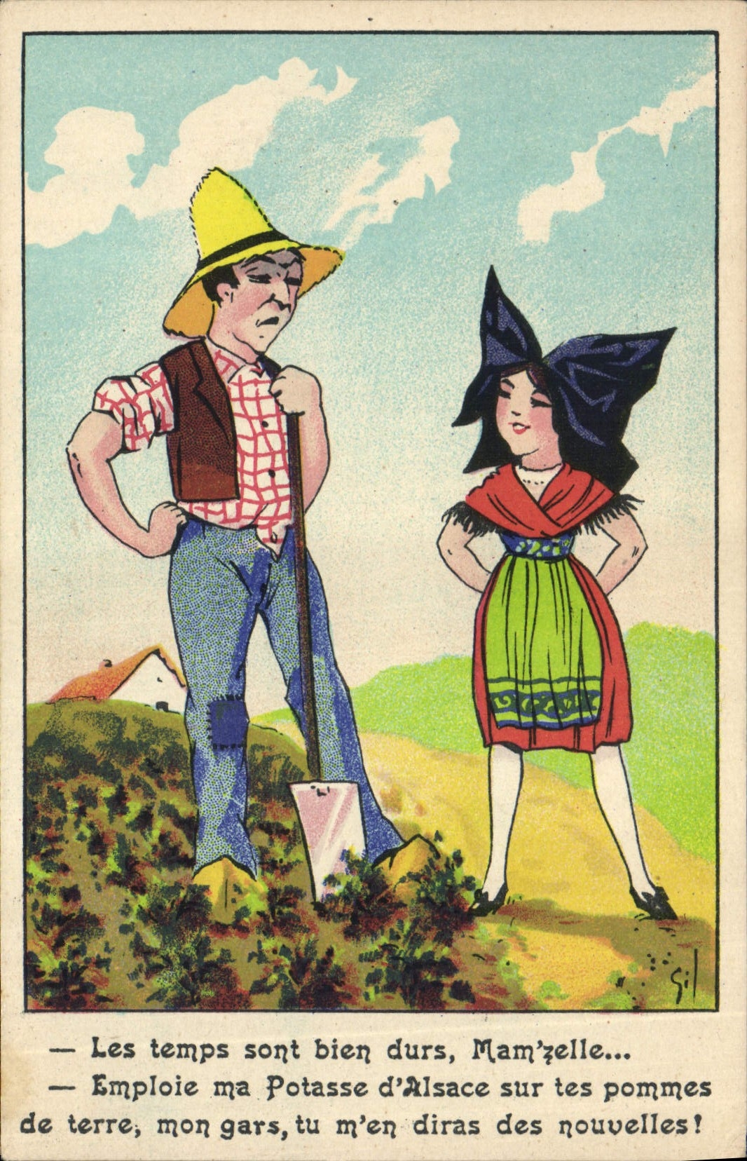 CPA Publicite Potasse d'Alsace 