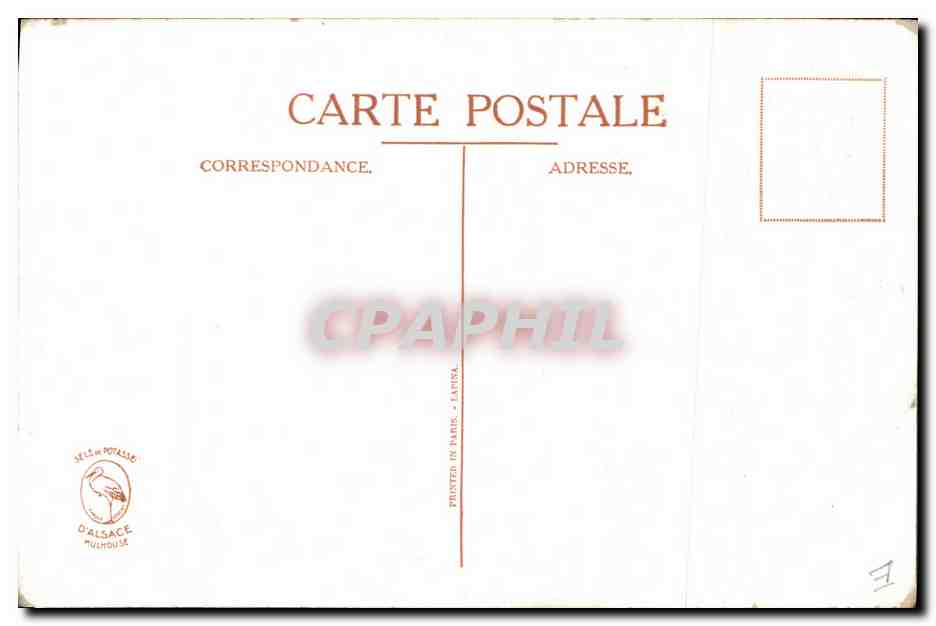 CPA Publicite Potasse d'Alsace Terre Soleil — Rückseite