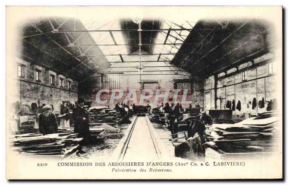 CPA Commission des Ardoisieres d'Angers Fabrication des Repartons Lariviere
