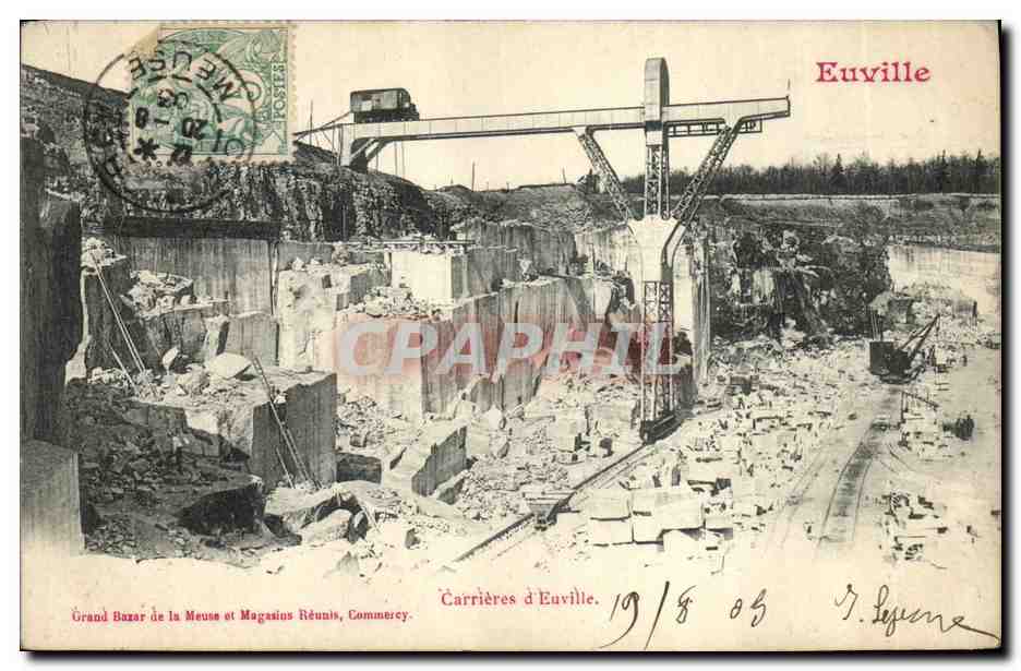 CPA Ardoisieres Euville Carrieres 