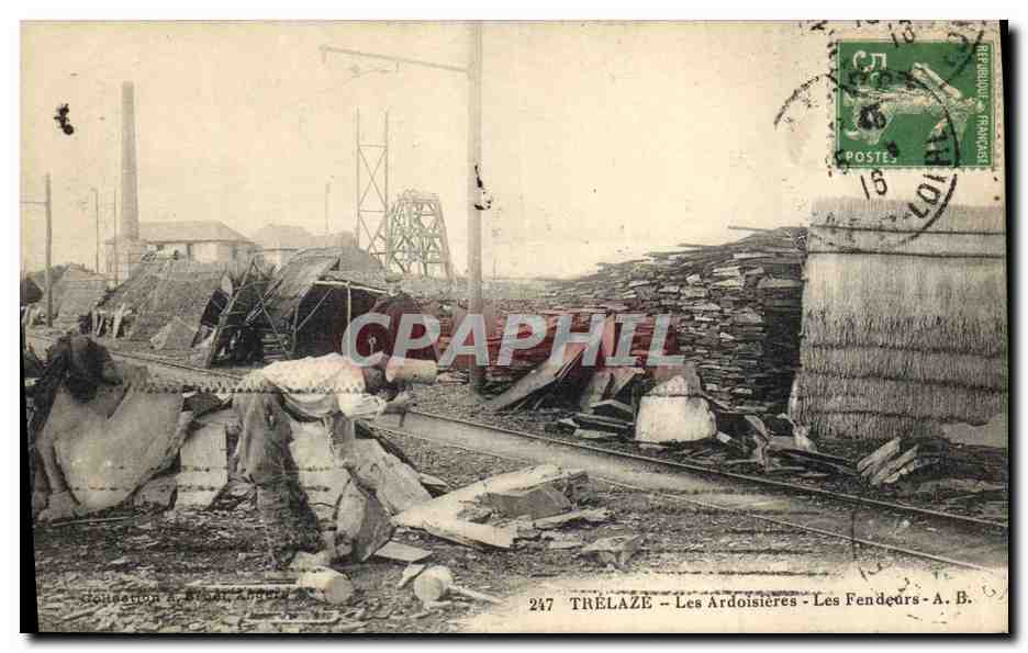 Trélazé — Die Schiefergruben — Die Schieferbrecher — A. B. — n°247