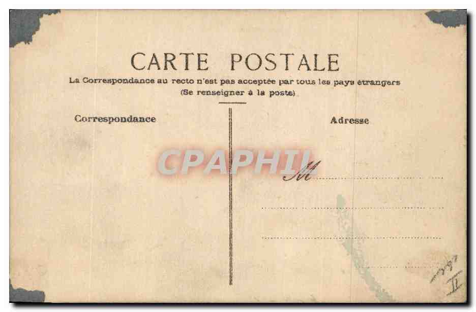 CPA Fantaisie Fleurs (dessin a la main)  — Rückseite