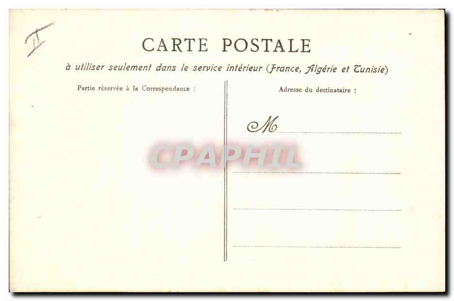 CPA Fantaisie Pierrot  — Verso