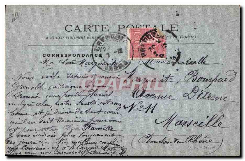 Fleur de marguerite — Affection — éditeur A. H. Dépôt — Reverso