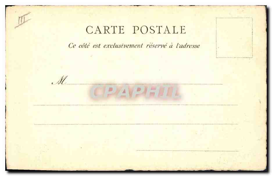 CPA Fantaisie Fleurs (dessin a la main)  — Verso