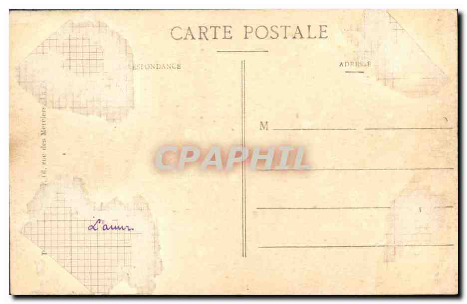 CPA Chateau de Fontpatour Verines Canton de la Jarrie — Rückseite