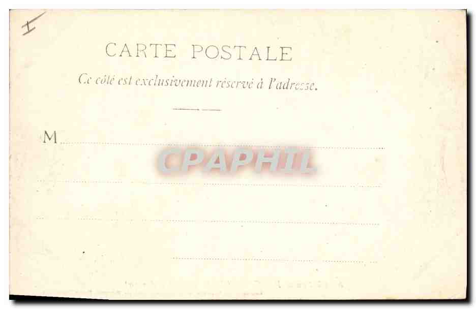 CPA Chateau de Fougerettes Etang s Arroux  — Rückseite