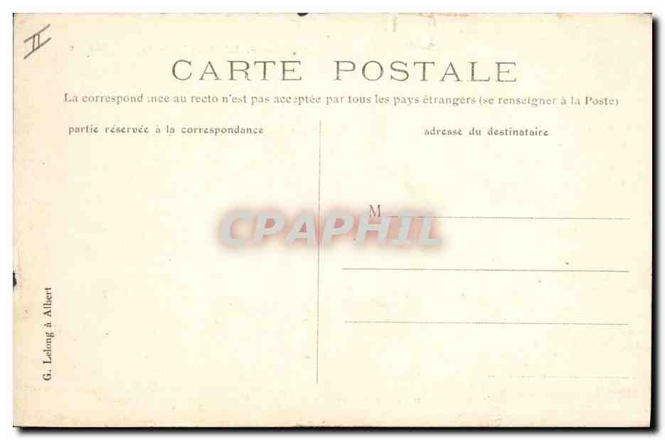 CPA Chateau Environs de Formerie Le Vallabonnet — Rückseite