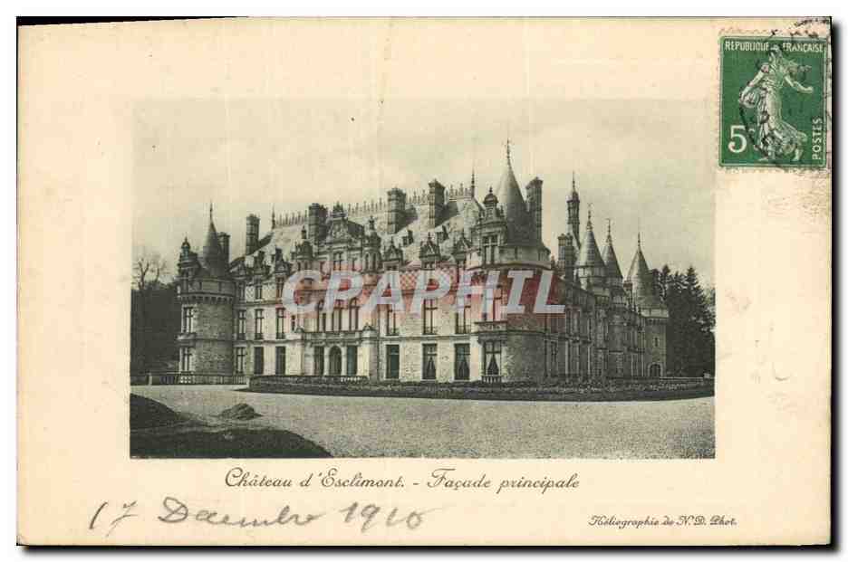 CPA Chateau d'Euclimont Facade principale