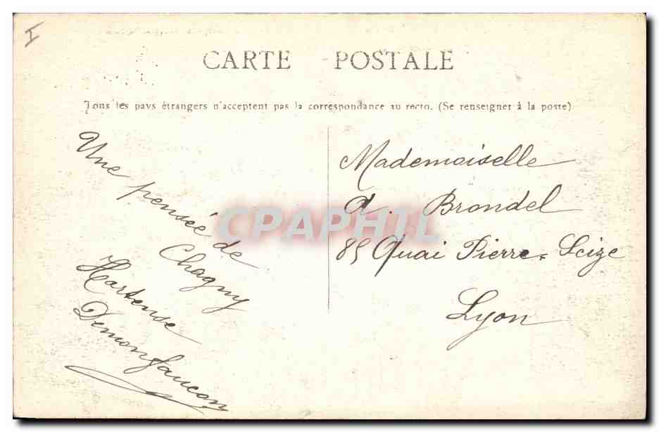 CPA Chateau de Larochepot pres Nolay Bourgogne — Rückseite