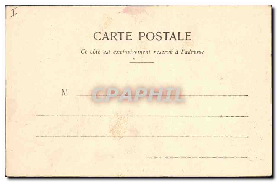 CPA Chateau du Lude La salle a manger — Rückseite