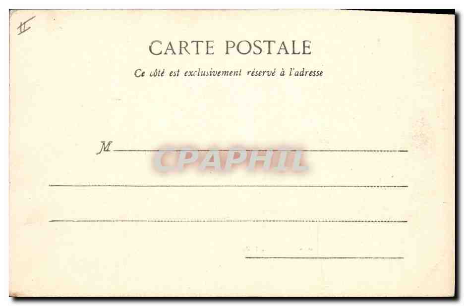 CPA Chateau de Lude — Verso