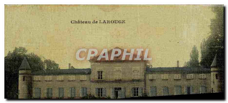 Château de LAROUGE — vue du château avec tours — éditeur non visible