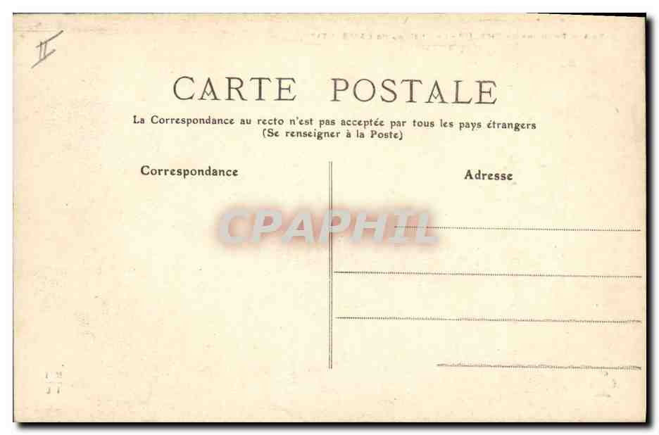 CPA Chateau de Lambertie Environs de Chalus — Rückseite