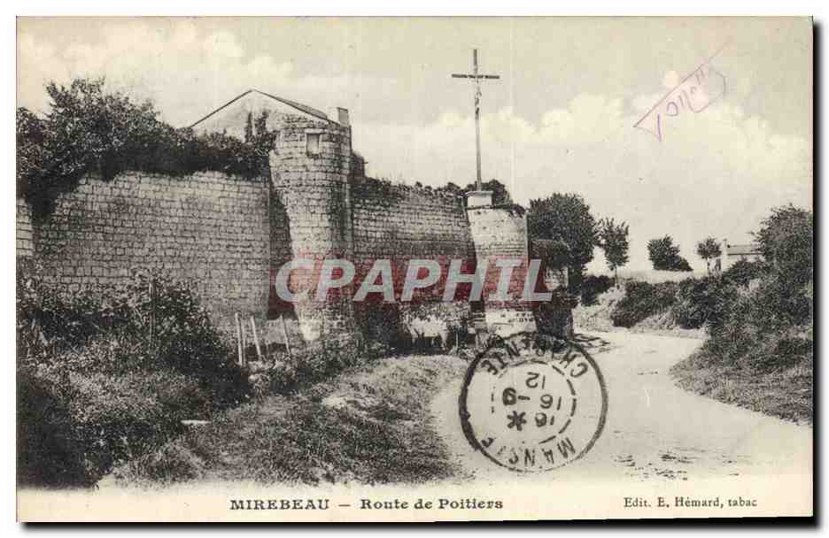 CPA Chateau Mirebeau Route de Poitiers