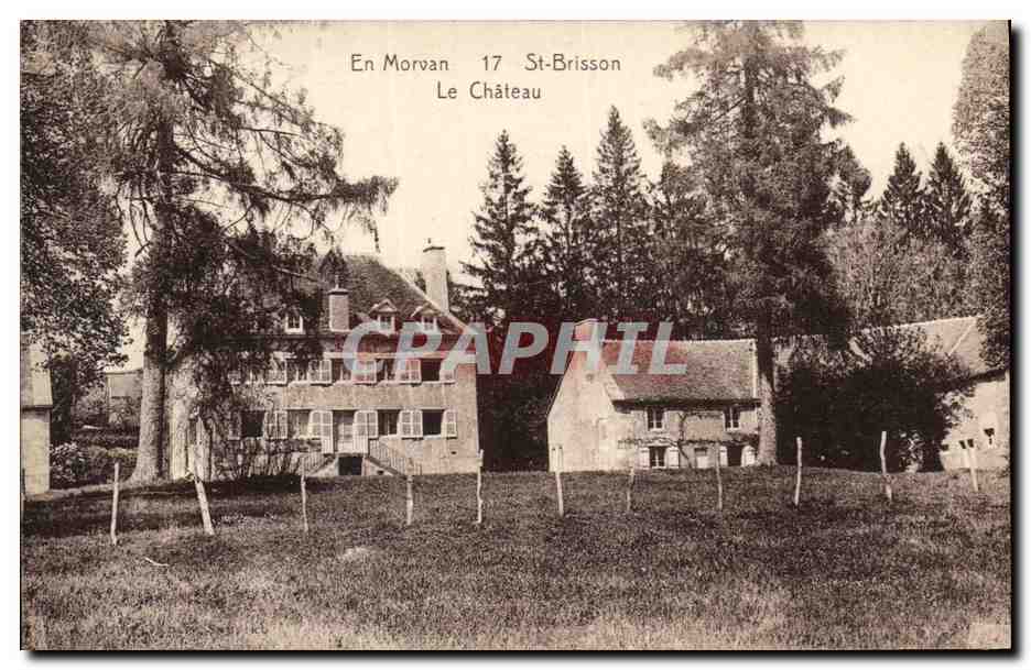 CPA Chateau St Brisson Morvan