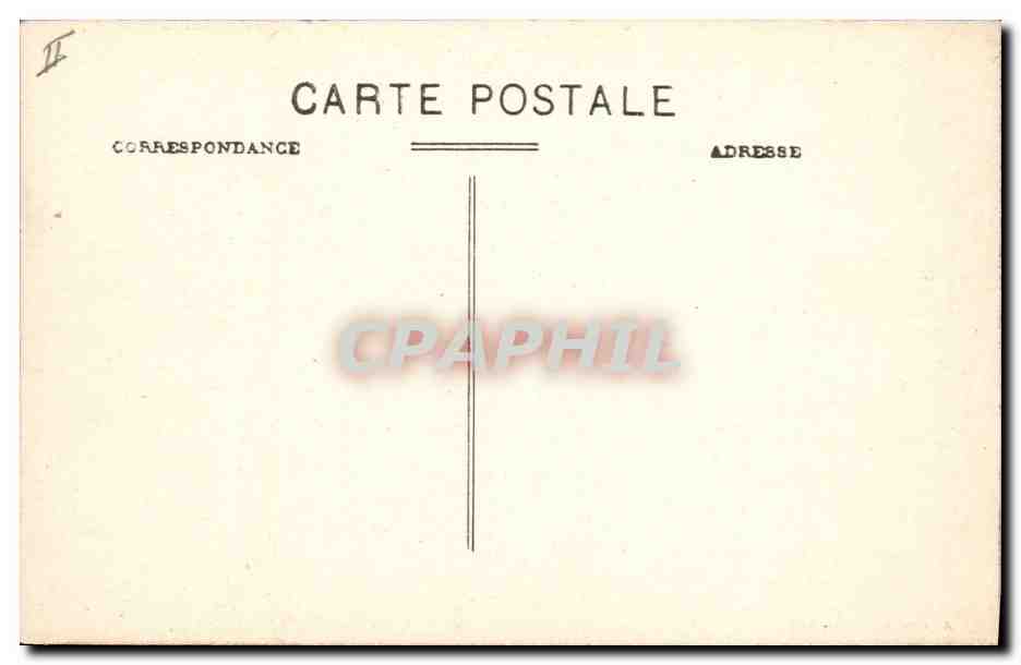 CPA Chateau St Brisson Morvan — Rückseite