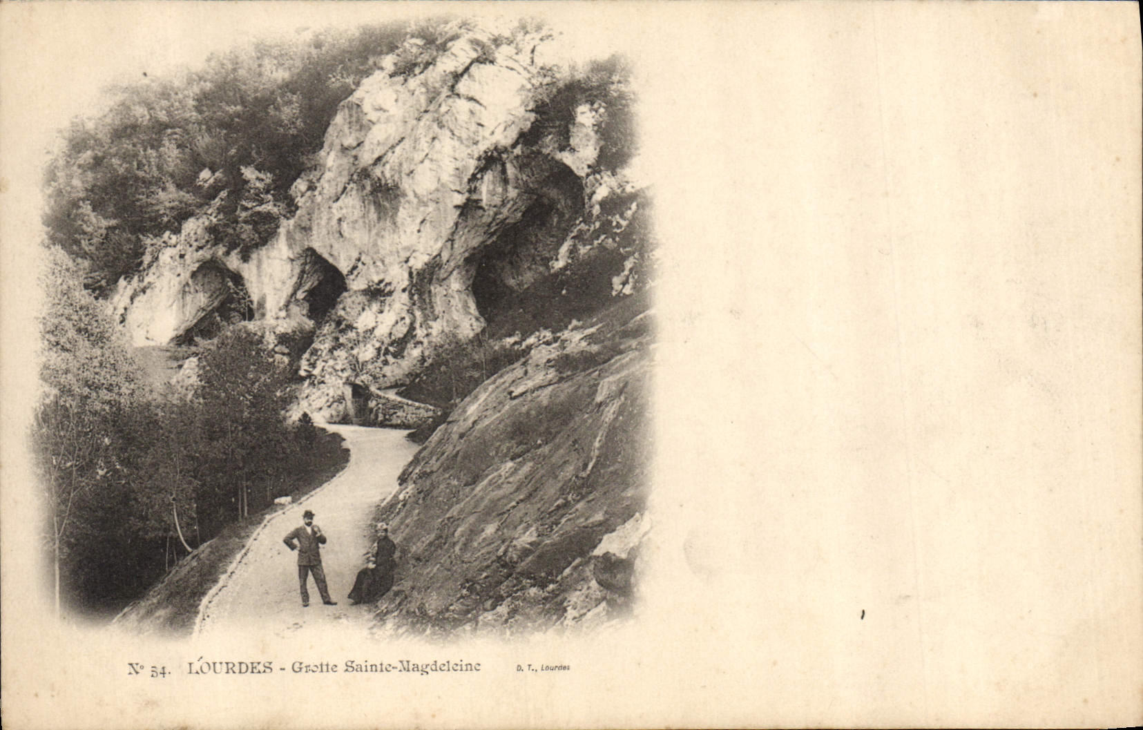 CPA Grotte Grottes Lourdes Grotte Sainte Magdeleine