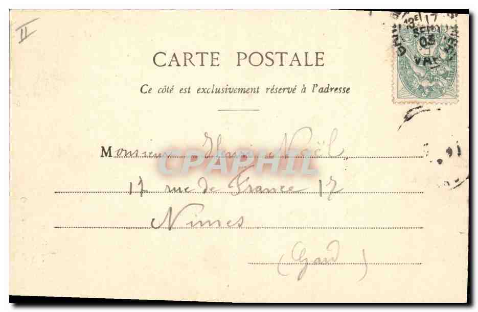 Le Ragas - Quelle der Stadtwasser — Toulon — Cliché Giraud 28 — Rückseite