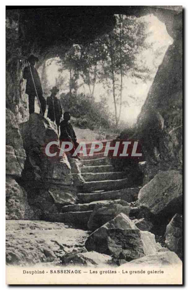 CPA Grotte Grottes Dauphine Sassenage Les grottes La grande galerie
