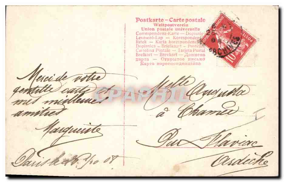 CPA Fantaisie Enfant Poupees  — Rückseite