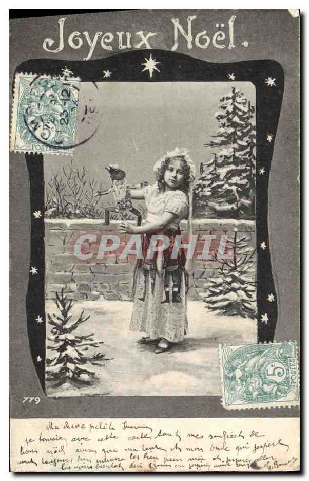 CPA Fantaisie Enfant Poupee Noel 