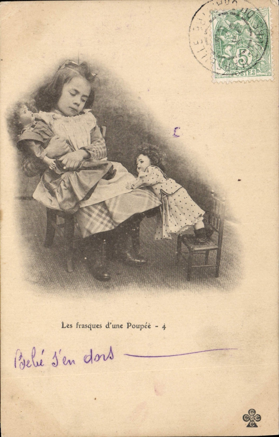 CPA Fantaisie Enfant Poupee Les frasques d'une poupee