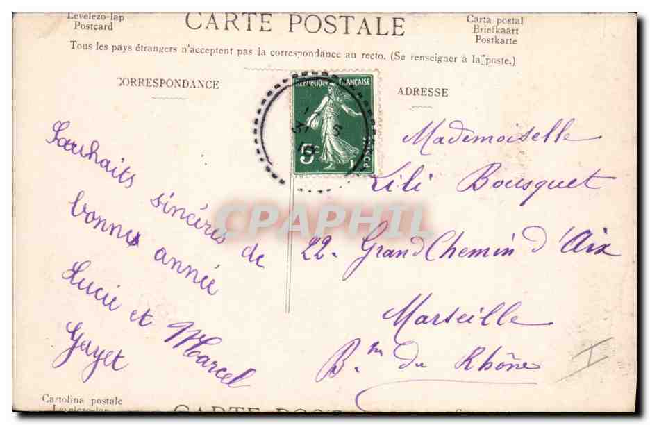 CPA Fantaisie Enfant Poupee  — Rückseite