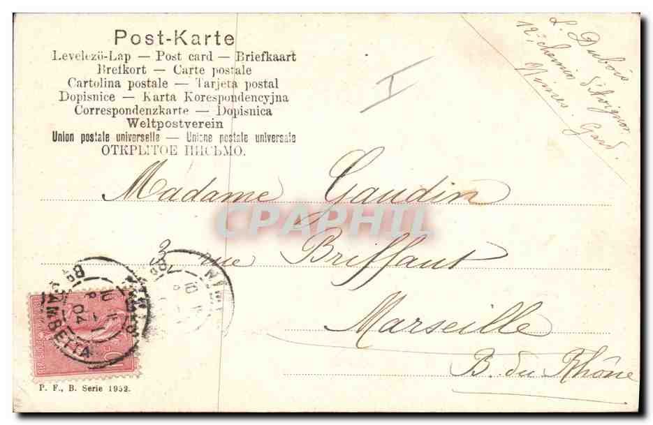 CPA Fantaisie Enfant Poupee  — Rückseite