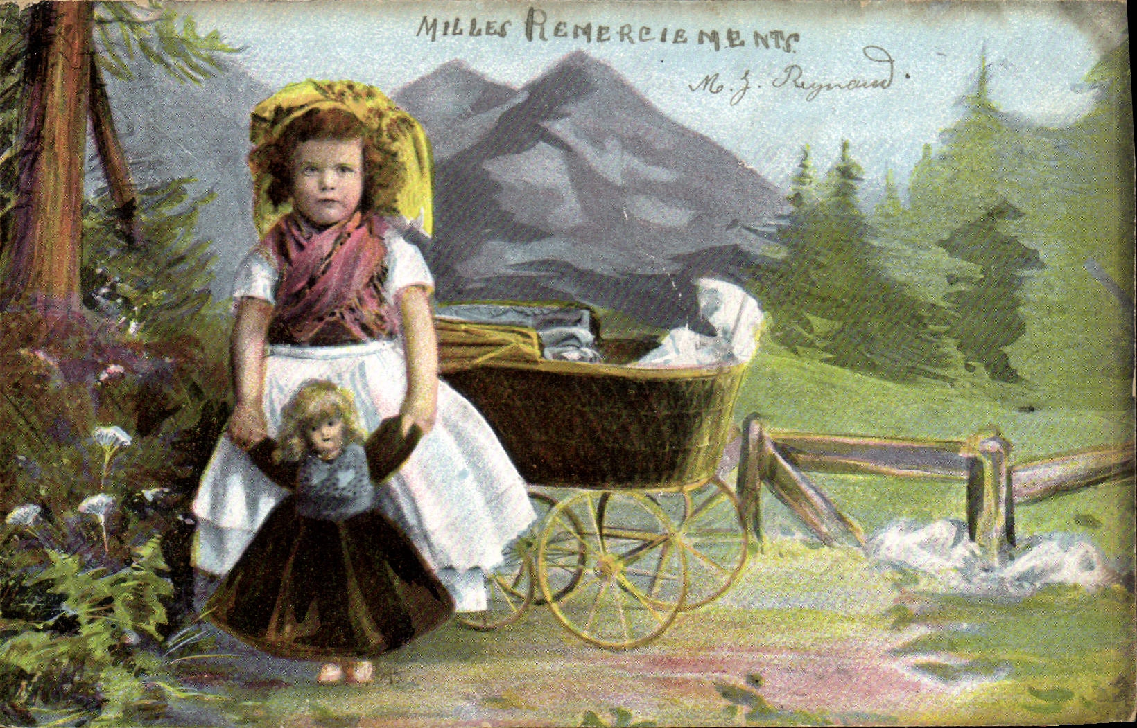 CPA Fantaisie Enfant Poupee 