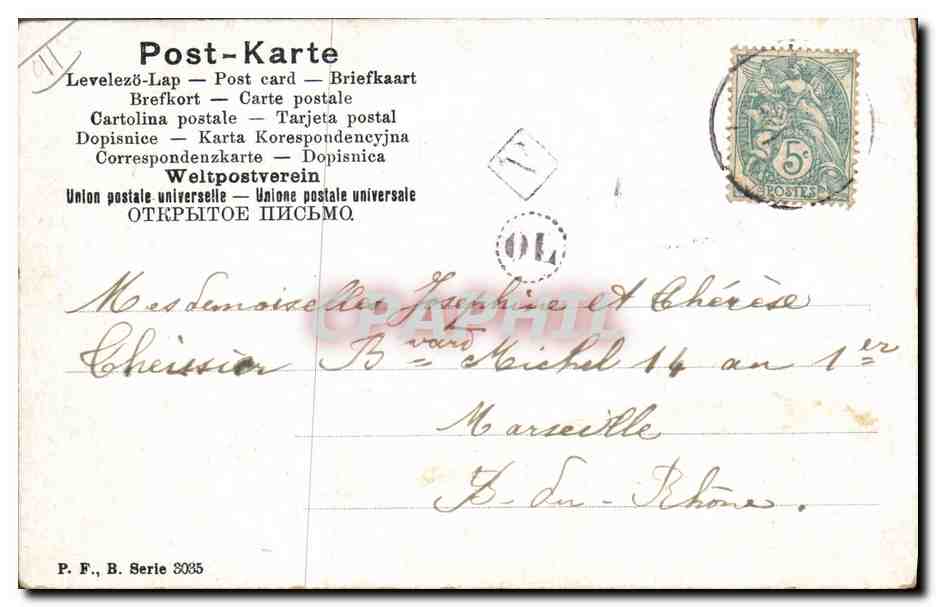 CPA Fantaisie Enfant Poupee  — Rückseite