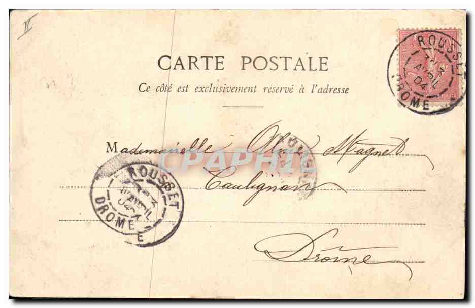 CPA Fantaisie Enfant Poupee La petite mendiante  — Rückseite
