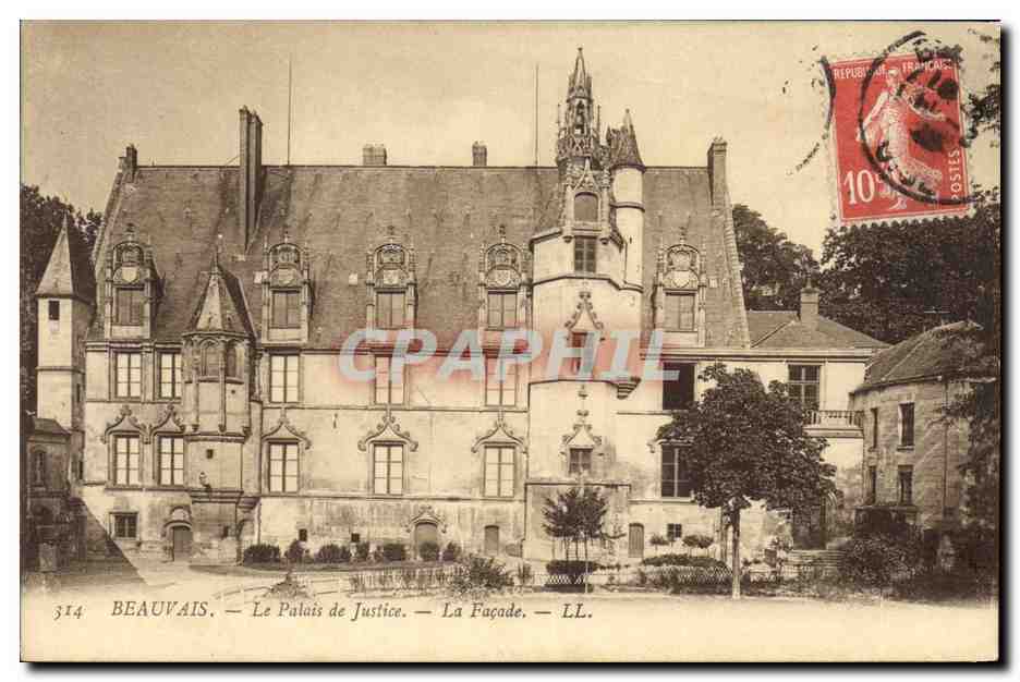 CPA Palais de justice La facade Beauvais 