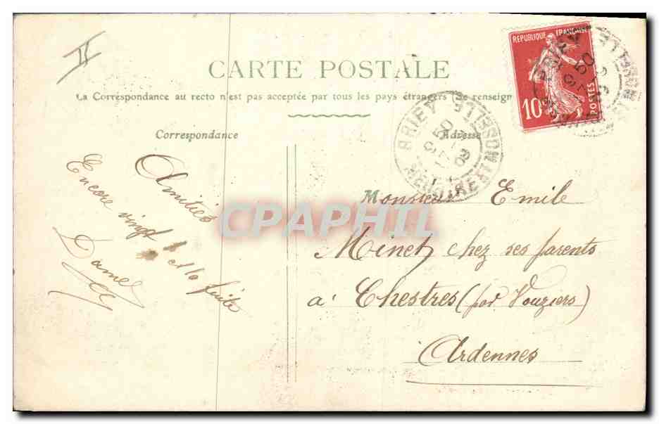 CPA Palais de justice Briey Le Tribunal  — Verso