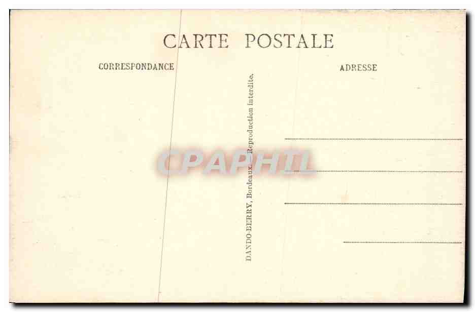 CPA Palais de justice Bergerac  — Verso