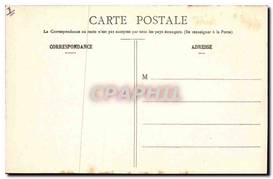 CPA Bar le Duc Prefecture et Palais de justice  — Rückseite
