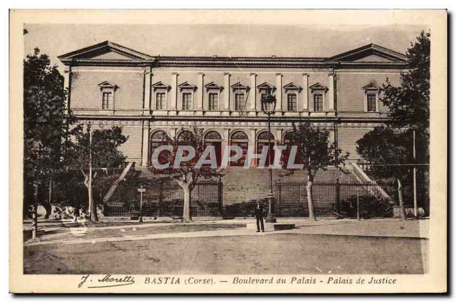 Bastia (Corse) — Boulevard du Palais - Palais de Justice — J. Moretti
