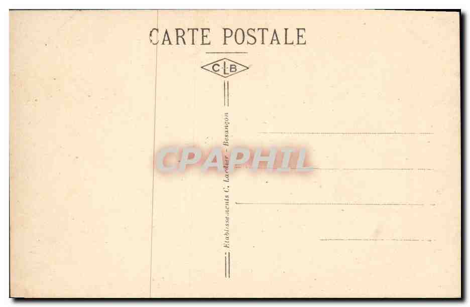 CPA Palais de justice Besancon les Bains Ancien Parlement de Franche Comte — Verso