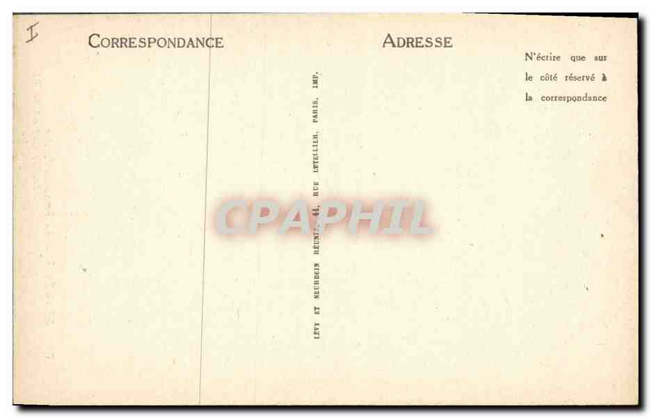 CPA Palais de justice Beauvais — Verso