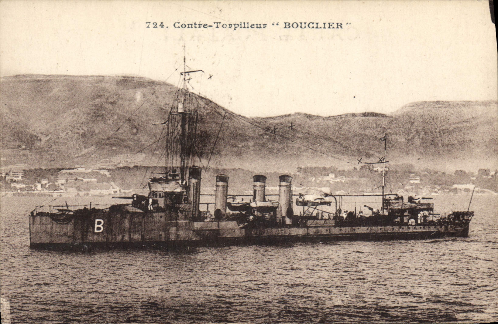 Zerstörer "BOUCLIER" — Serie 724 — unbekannter Verleger