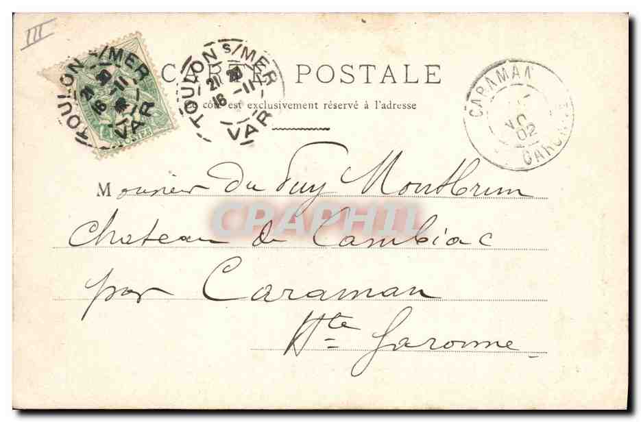 CPA Bateau de Guerre Le Brennus Cuirasse de 1er rang a toute vitesse  — Verso