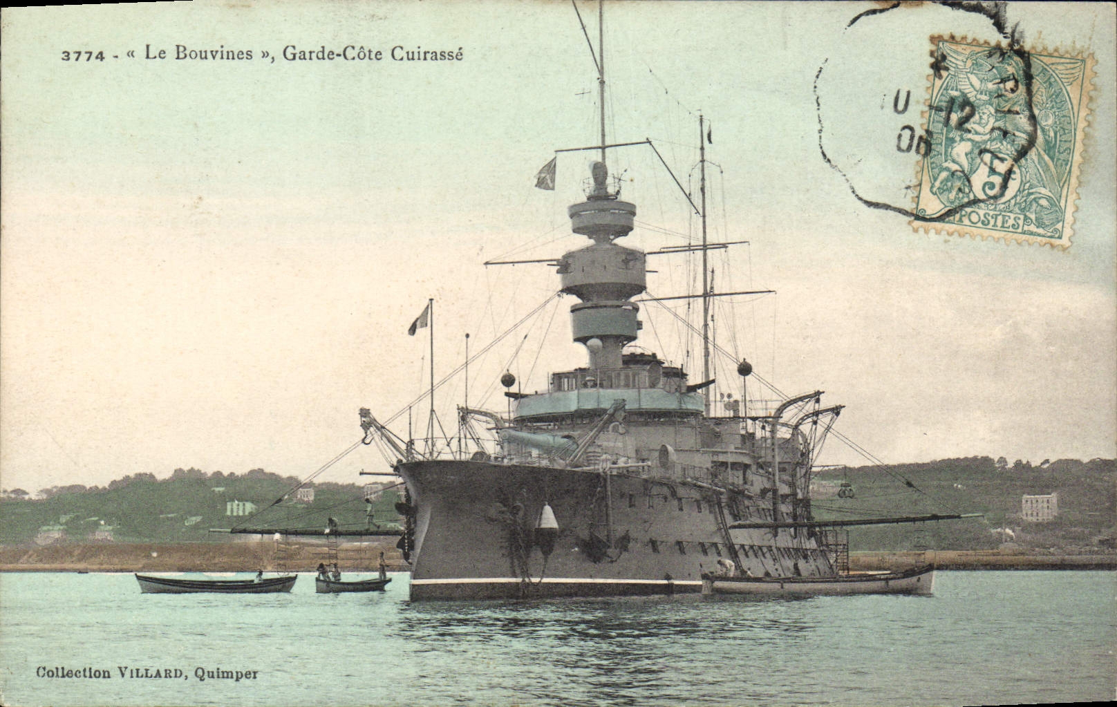 Le Bouvines, Garde-Côte Cuirassé — Collection VILLARD, Quimper, n° 3774