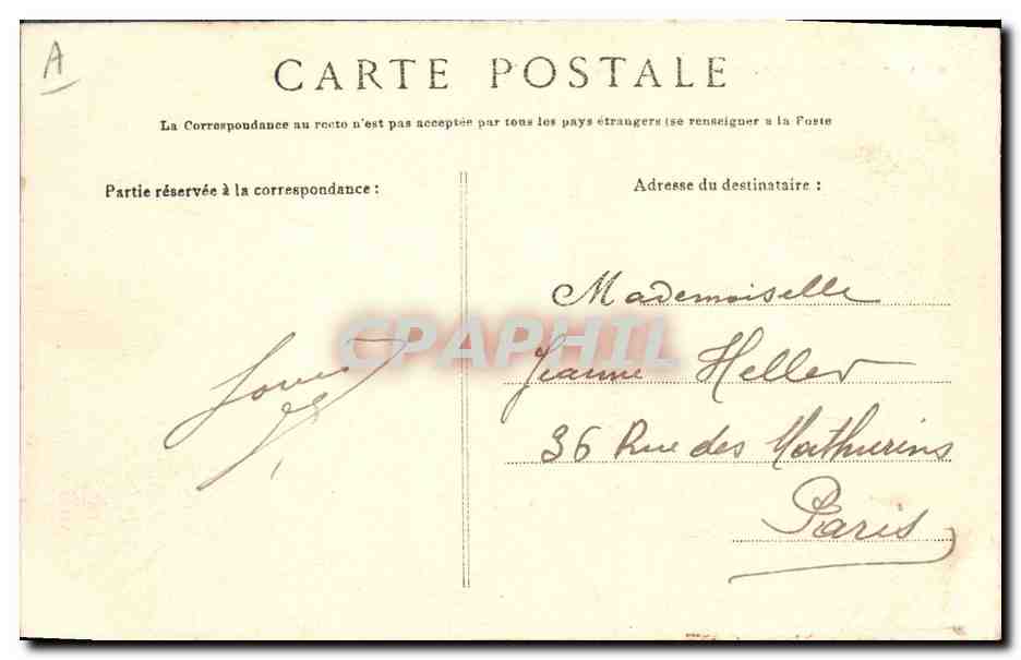 Le Bouvines, Garde-Côte Cuirassé — Collection VILLARD, Quimper, n° 3774 — Reverso
