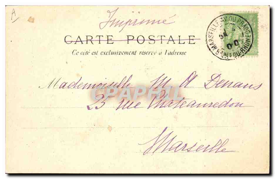 Le Bouvines — Croiseur de la Marine Militaire Française — J. KUHN, Paris — Verso
