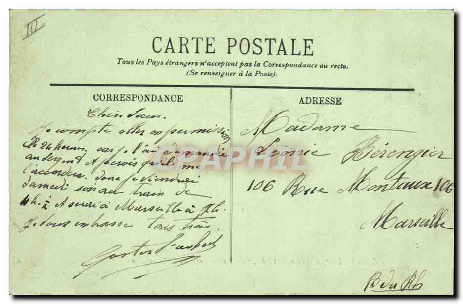 CPA Bateau de Guerre Le Charles Martel Cuirasse d'escadre a tourelles  — Verso