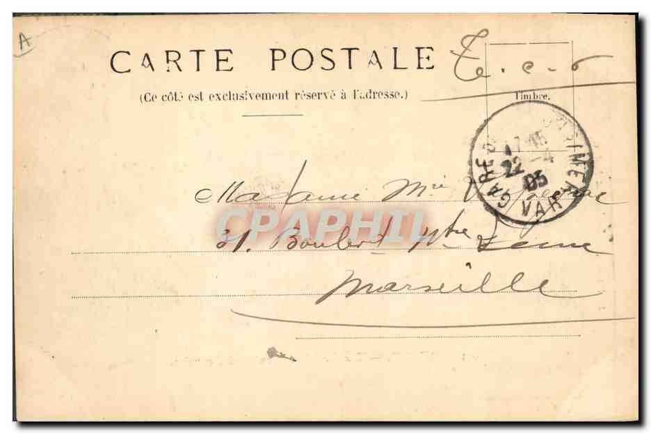 Toulon — Charles-Martel, cuirassé d'escadre — J. Maurel, photo-éditeur. — Verso
