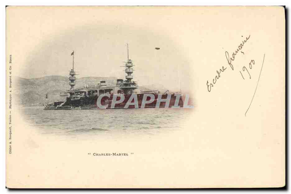 Croiseur "Charles-Martel" — Éditeur : Cliché A. Bourgault, Tunis — Série n° ?