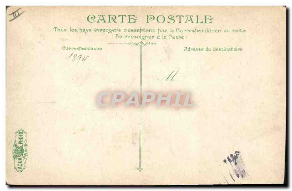 CPA Bateau de Guerre Le Charles Martel Cuirasse de 1er rang — Verso