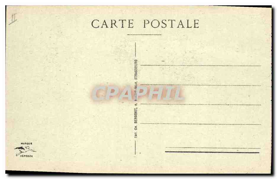 CPA Prefecture Colmar  — Verso
